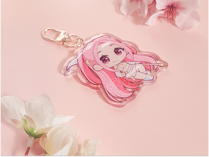 K Hunter Mira Golden 2.5" Acrylic Keychain Charm