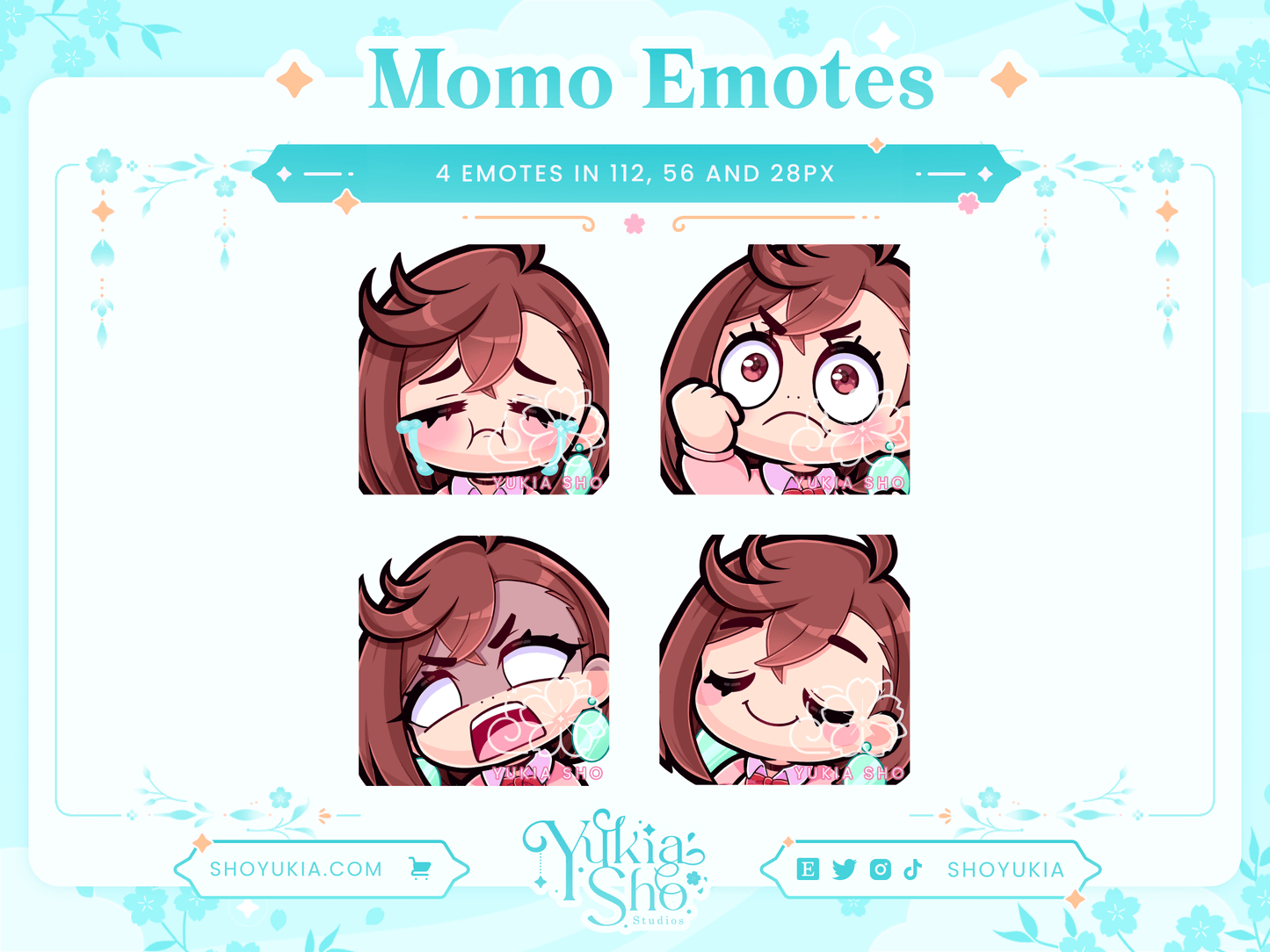 Genshin Impact Ayaka Emotes para Twitch/Discord