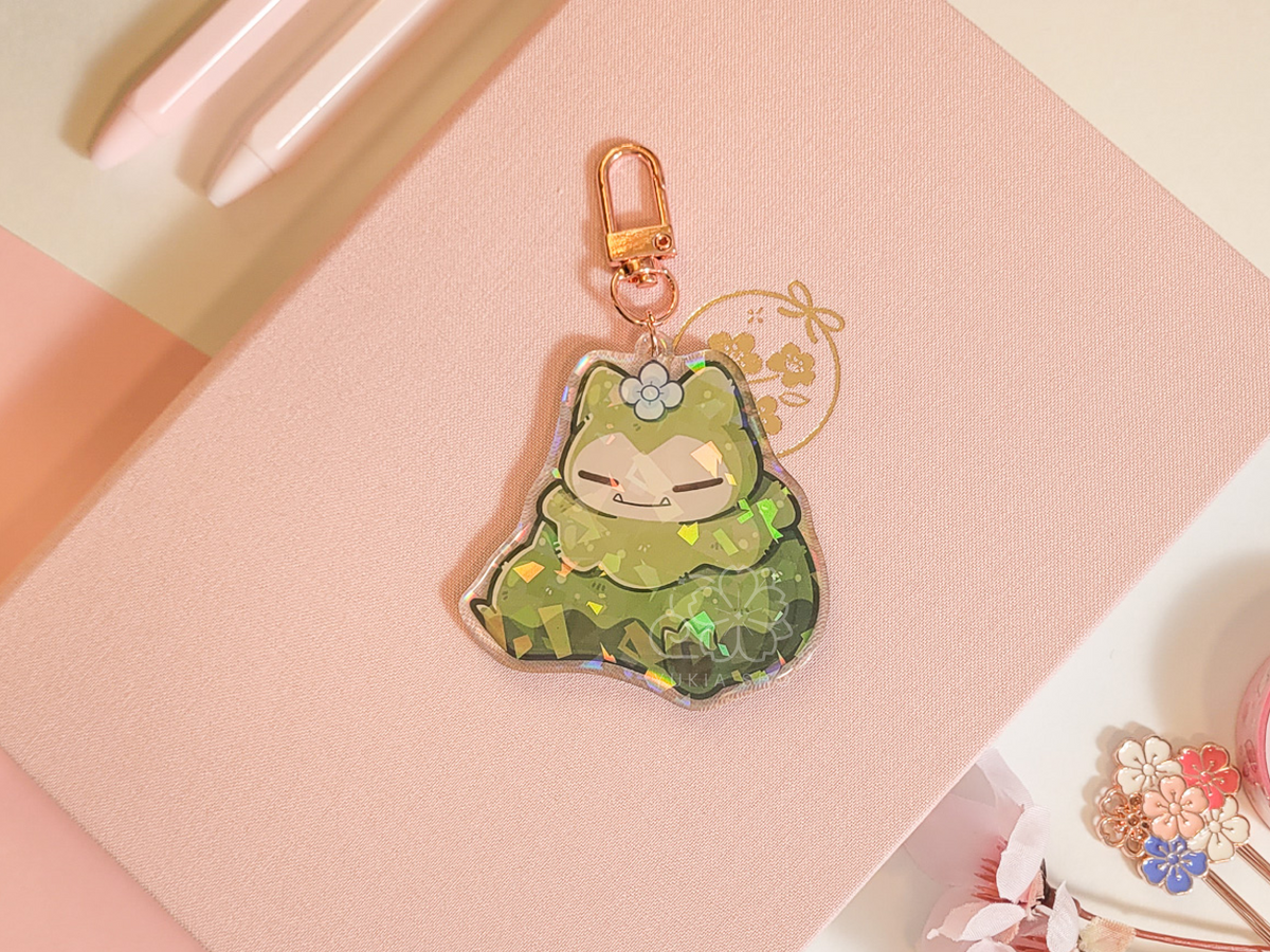 Moss Acrylic Keychain Charm