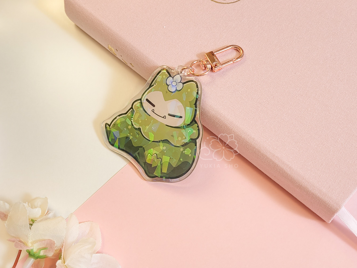 Moss Acrylic Keychain Charm
