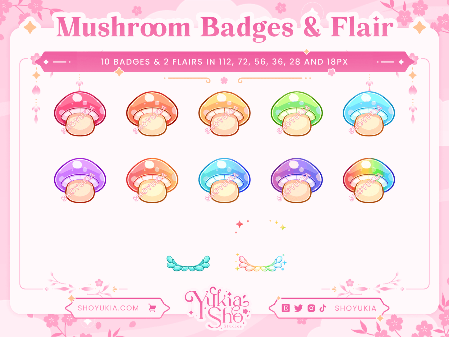 Insignias secundarias de Sailor Moon para Twitch/YouTube/Discord