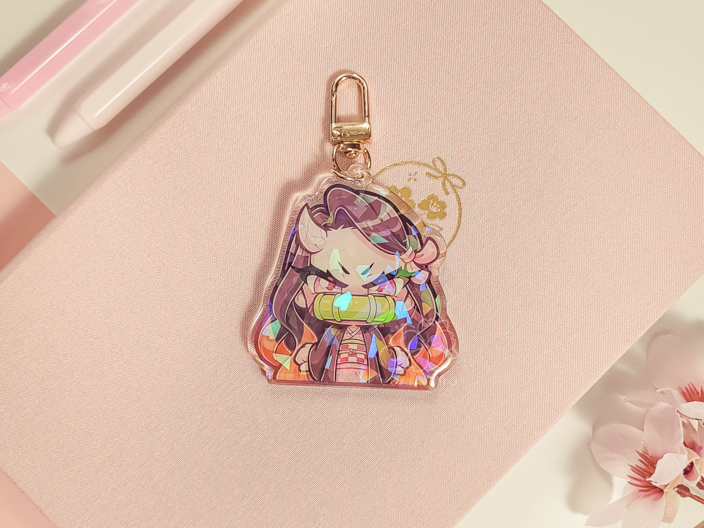 DS Nez Angry 2.5" Acrylic Keychain Charm