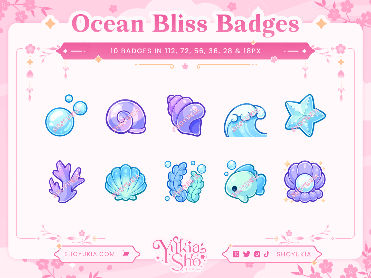 Ocean Bliss Sub Badges