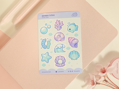 Ocean Bliss Mini Sticker Sheet