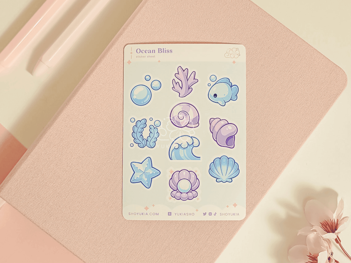 Ocean Bliss Mini Sticker Sheet