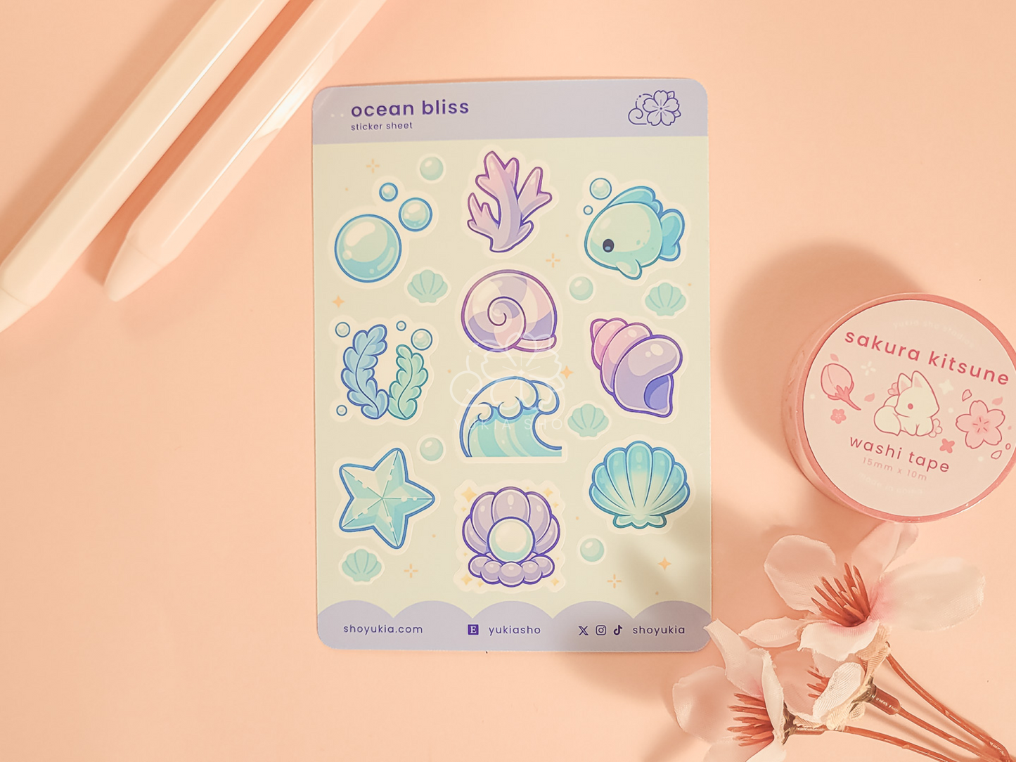 Ocean Bliss Mini Sticker Sheet