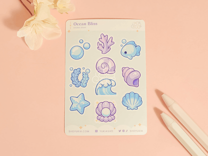 Ocean Bliss Mini Sticker Sheet