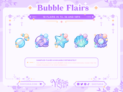 Ocean Bliss Sub Badges