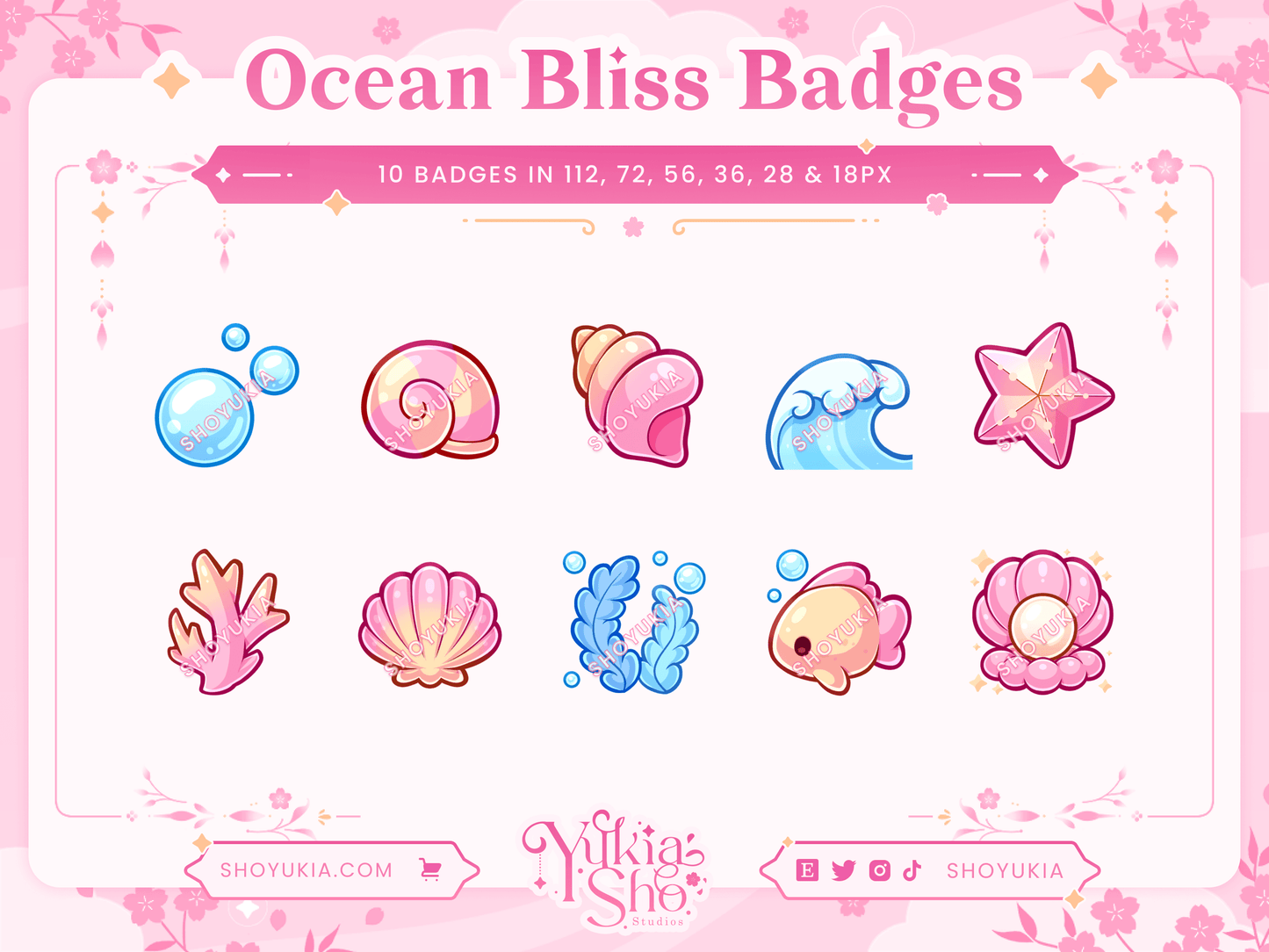 Ocean Bliss Sub Badges