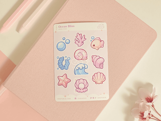 Ocean Bliss Mini Sticker Sheet