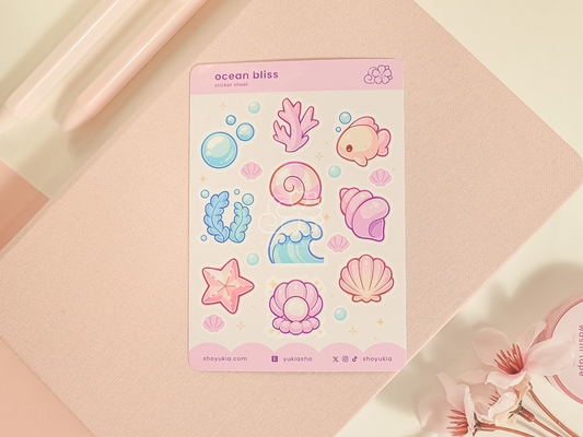 Ocean Bliss Mini Sticker Sheet