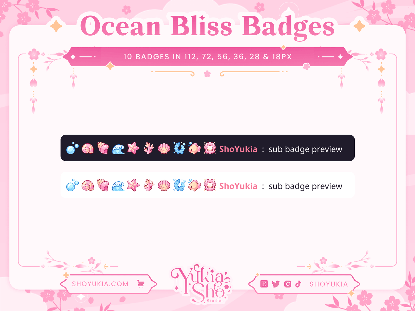 Ocean Bliss Sub Badges