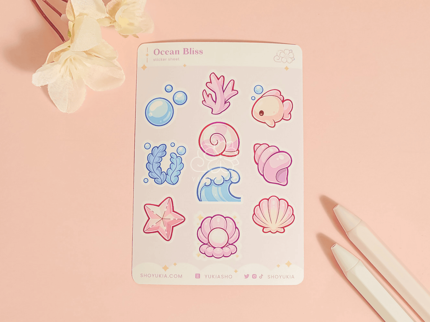 Ocean Bliss Mini Sticker Sheet