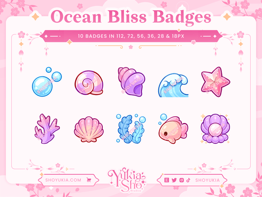 Ocean Bliss Sub Badges