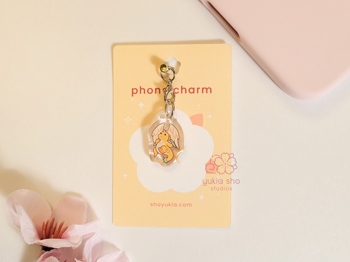 pkmn mega dragonie phone charm