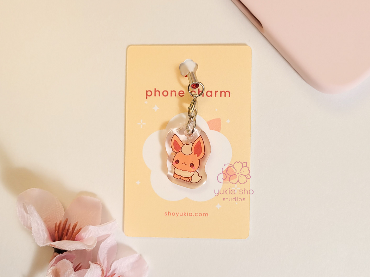 pkmn flarie phone charm