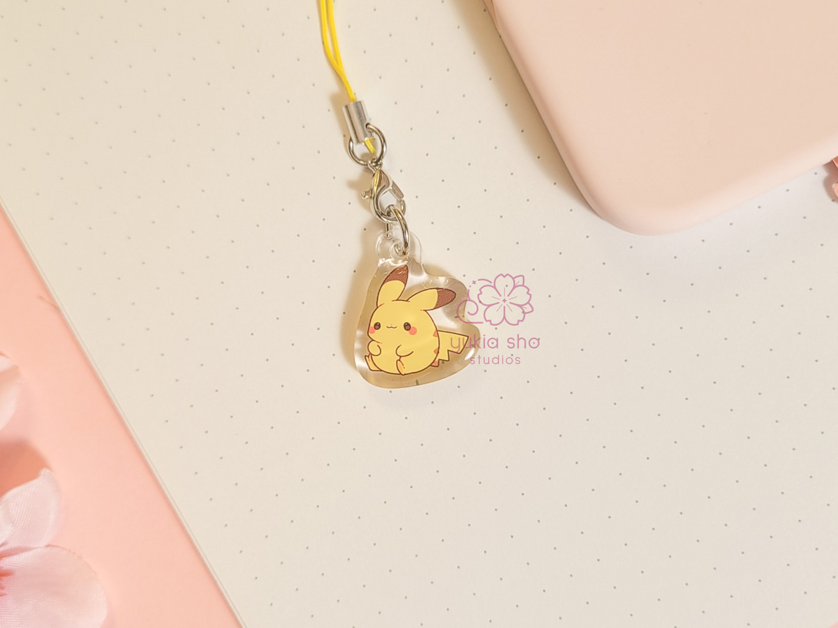pkmn pika phone charm