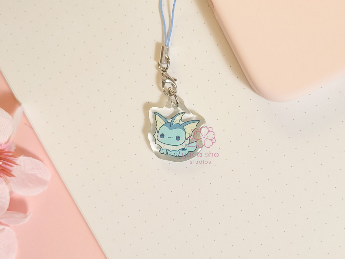 pkmn vaporie phone charm
