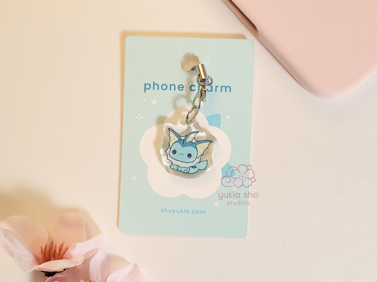 pkmn vaporie phone charm
