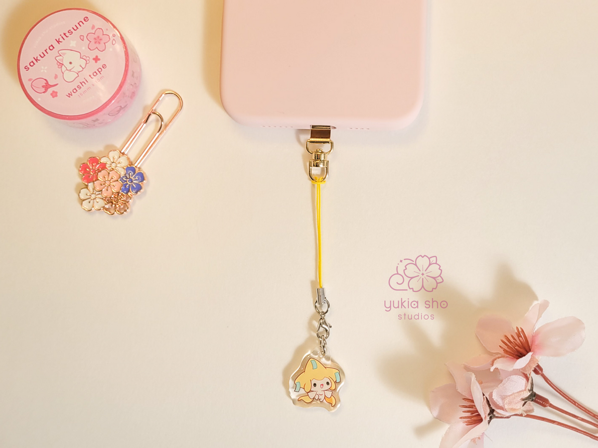 Gold Metal Phone Accessory Tether