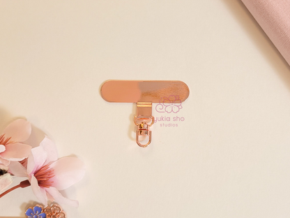 Rose Gold Metal Phone Accessory Tether