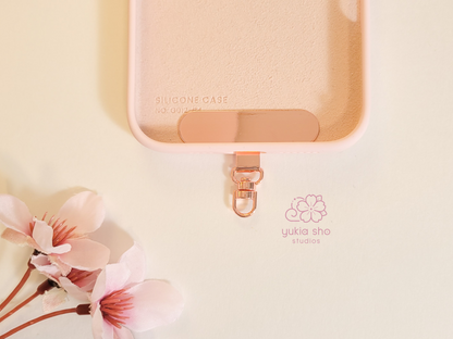 Rose Gold Metal Phone Accessory Tether