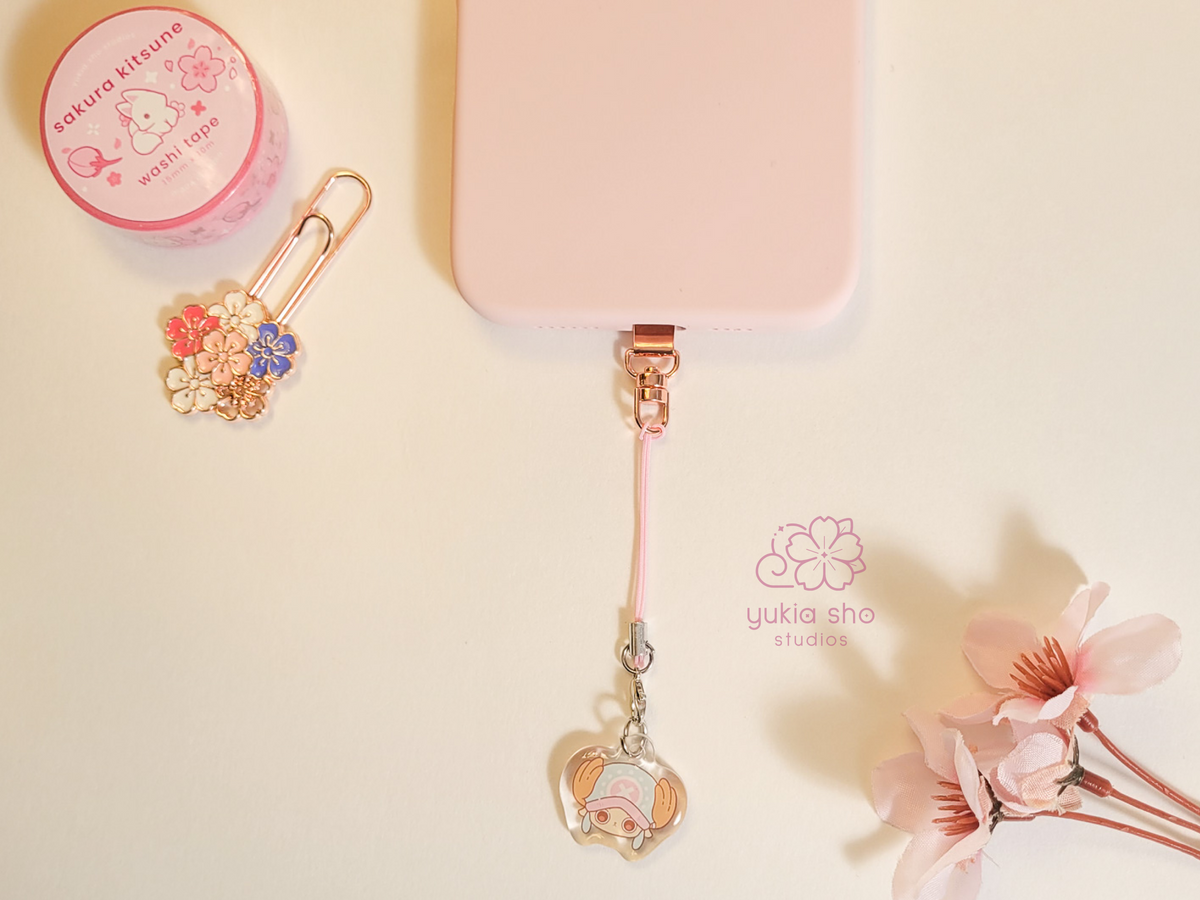 Rose Gold Metal Phone Accessory Tether