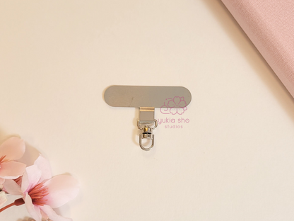 Silver Metal Phone Accessory Tether