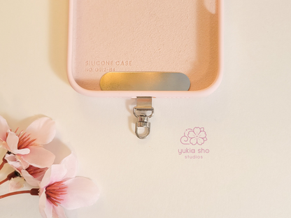 Silver Metal Phone Accessory Tether