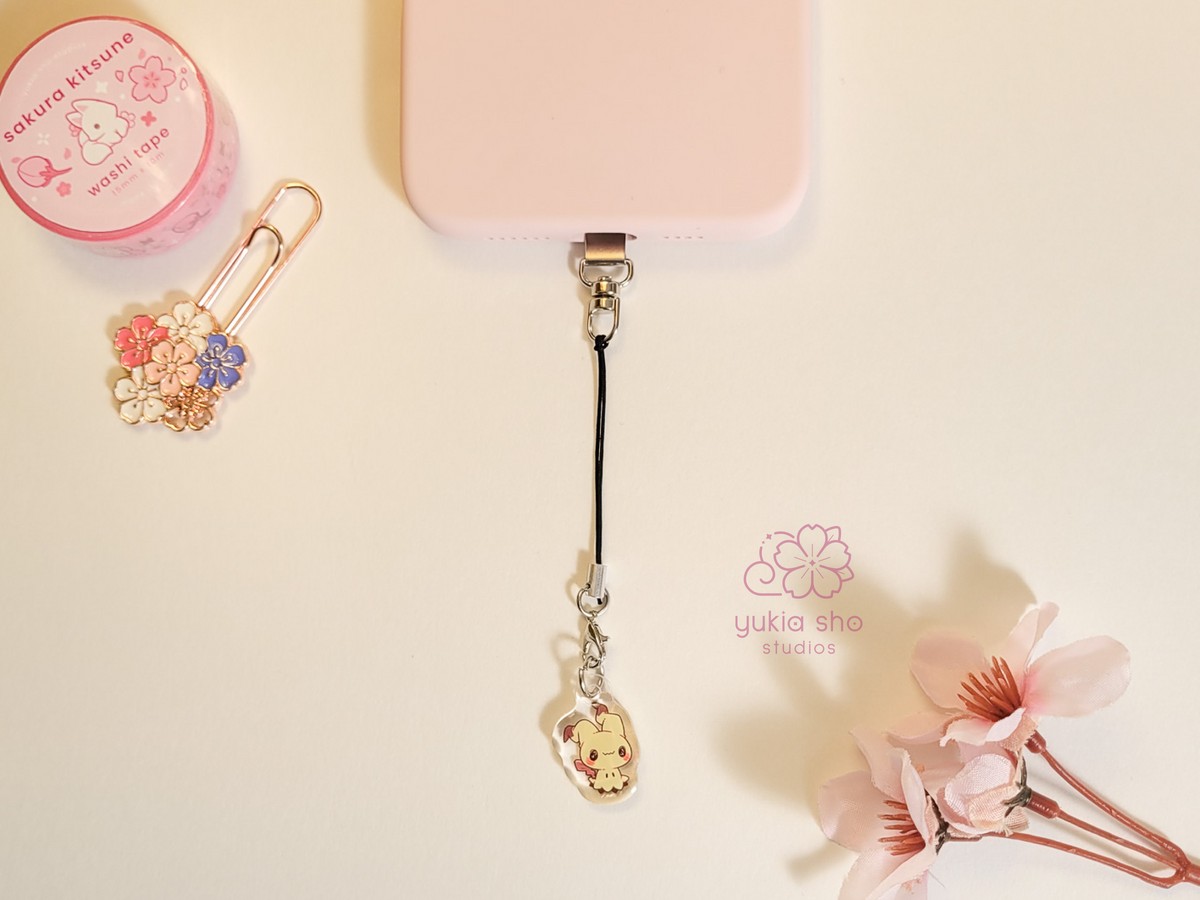 Silver Metal Phone Accessory Tether