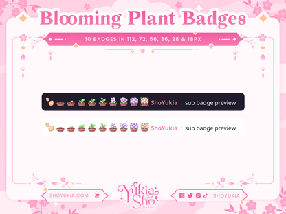 Blooming Plant Sub Badges