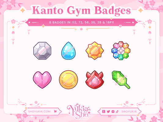 PKMN Kanto Gym Sub Badges