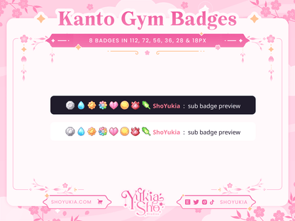 PKMN Kanto Gym Sub Badges