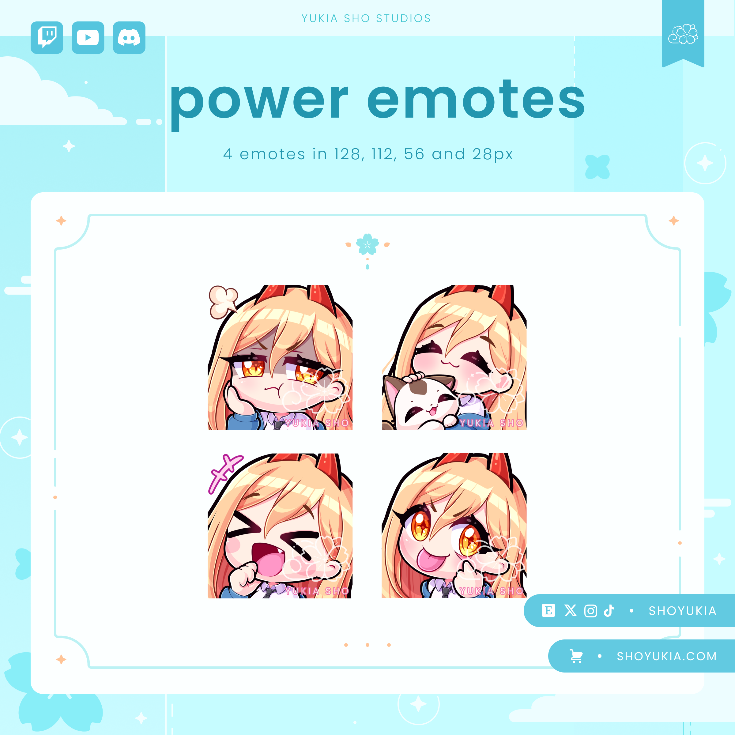 Premade Twitch, YouTube & Discord Emotes | High-Quality Emote Pack ...