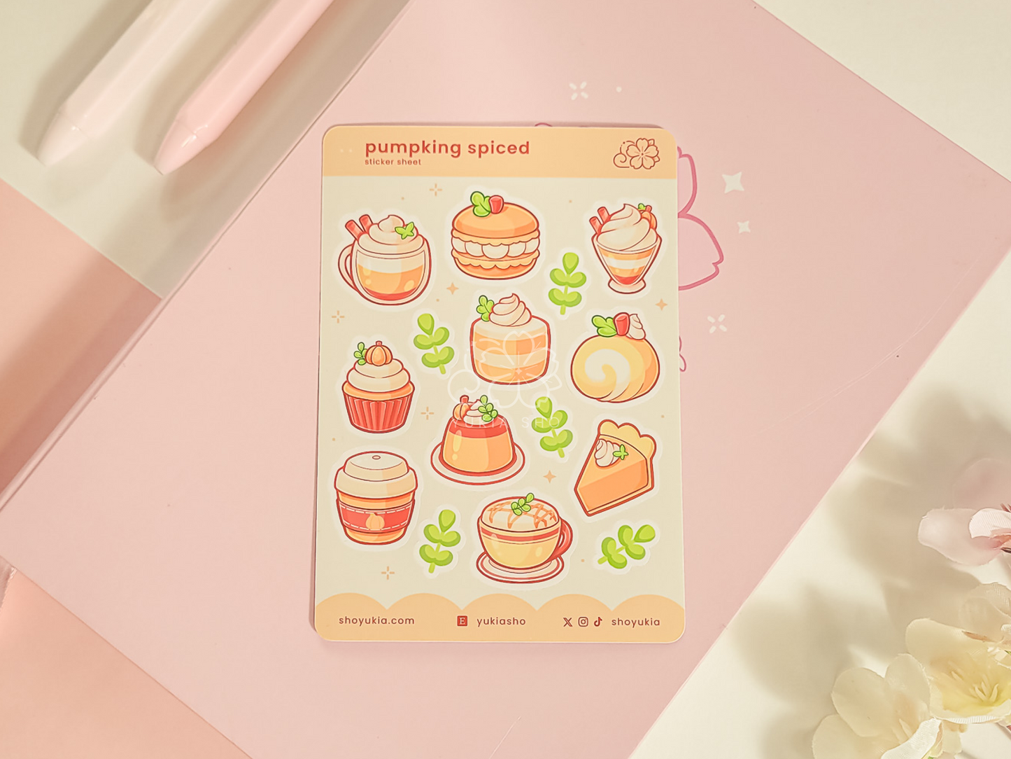 Pumpkin Spiced Mini Sticker Sheet