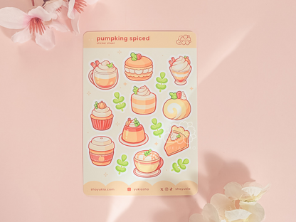 Pumpkin Spiced Mini Sticker Sheet