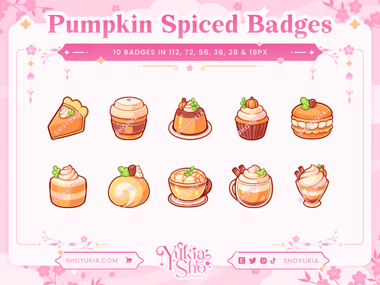 Pumpkin Spiced Sub Badges