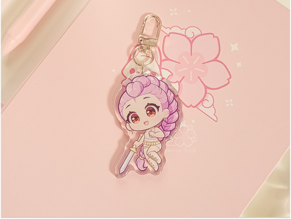 K Hunter Rumi Golden 2.5" Acrylic Keychain Charm