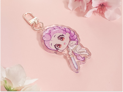 K Hunter Rumi Golden 2.5" Acrylic Keychain Charm