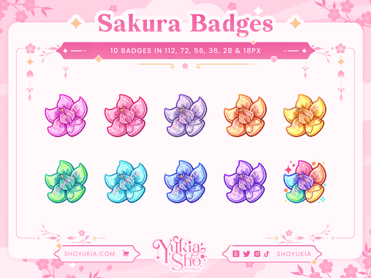 League of Legends Spirit Blossom Sakura Sous-badges pour Twitch/YouTube/Discord