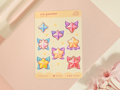 LoL Star Guardian Emblems (Set 1) Mini Sticker Sheet