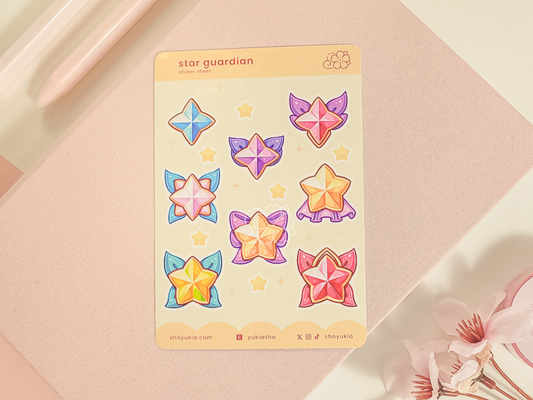 LoL Star Guardian Emblems (Set 1) Mini Sticker Sheet