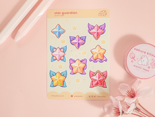 LoL Star Guardian Emblems (Set 1) Mini Sticker Sheet