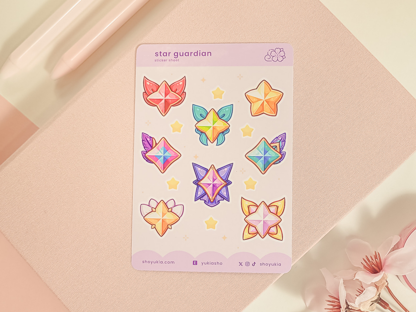 LoL Star Guardian Emblems (Set 2) Mini Sticker Sheet