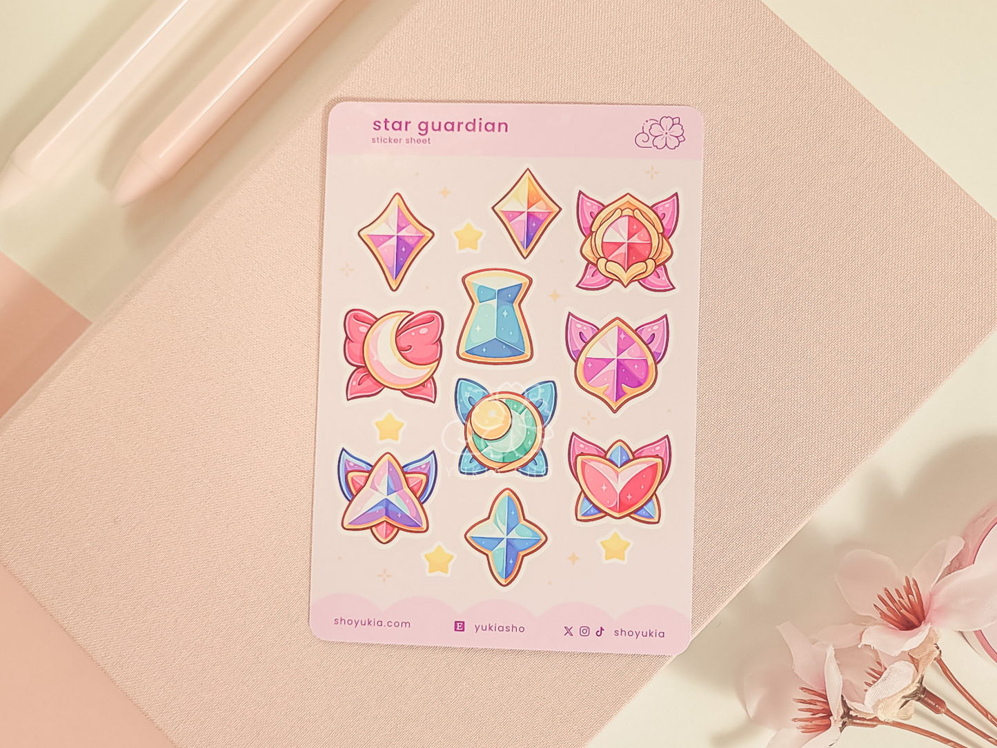 LoL Star Guardian Emblems (Set 3) Mini Sticker Sheet