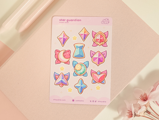 LoL Star Guardian Emblems (Set 3) Mini Sticker Sheet