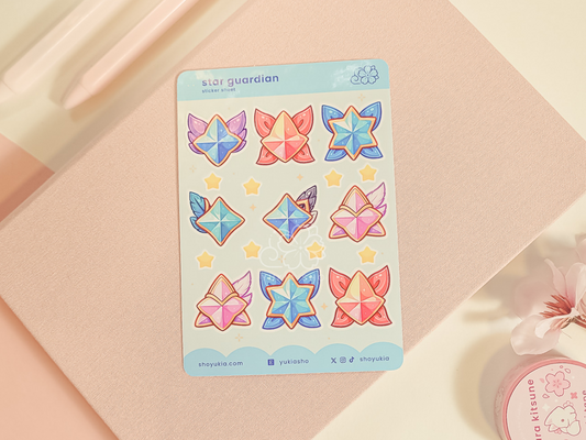 LoL Star Guardian Emblems (Set 4) Mini Sticker Sheet