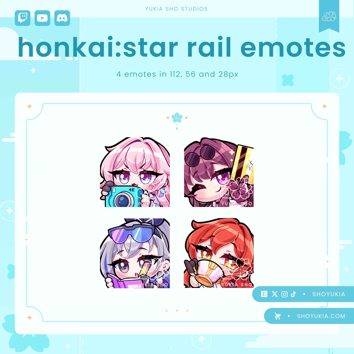 Premade Twitch, YouTube & Discord Emotes | High-Quality Emote Pack ...