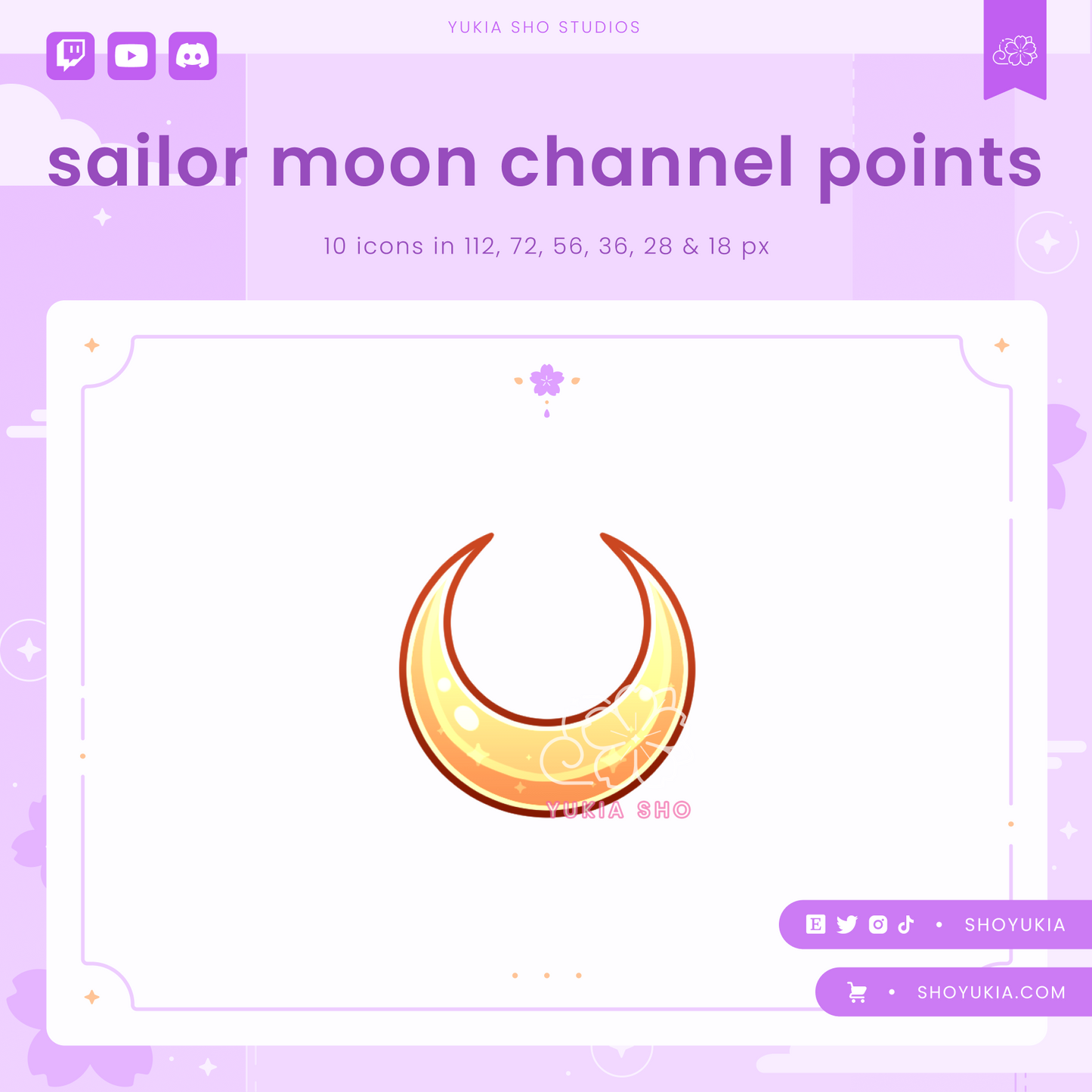 Sailor Moon Channel Points for Twitch