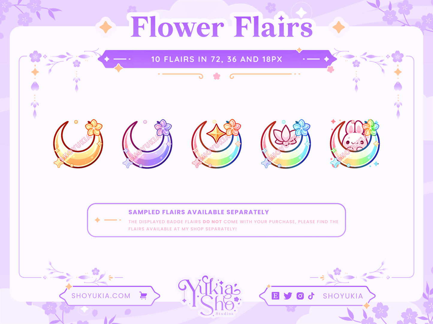 Insignias secundarias de Sailor Moon para Twitch/YouTube/Discord